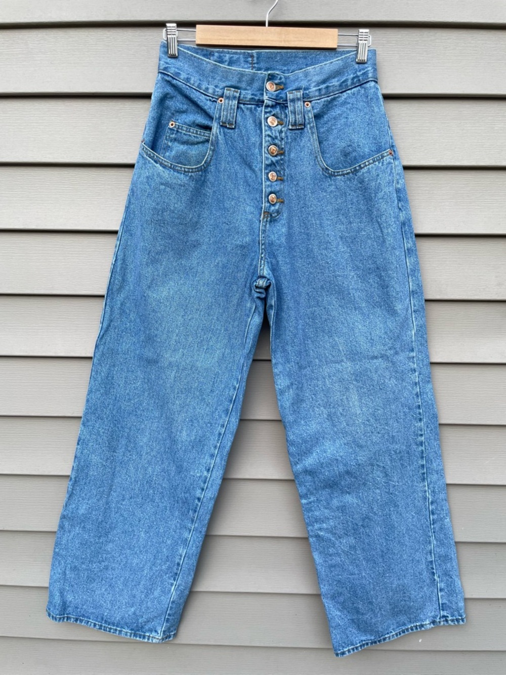Vintage 90s L.e.i High-Rise Button-Fly Women’s Blue Jeans, size 9